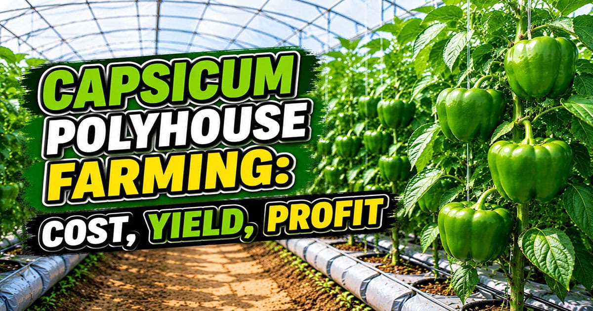 Commercial capsicum production under modern polyhouse farming system