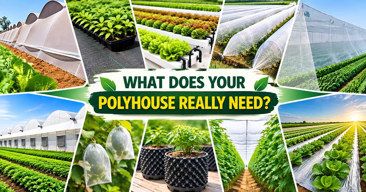 9 Essential Farm Inputs for Polyhouse Farming
