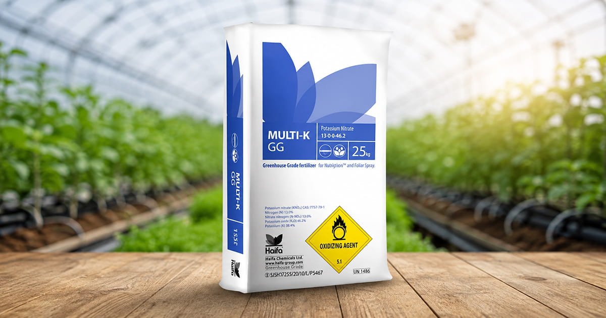 Haifa Multi-K GG 13-0-46 potassium nitrate fertilizer for greenhouse and drip fertigation