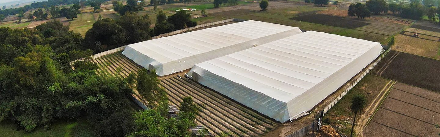 Flat-Roof Shade Net House