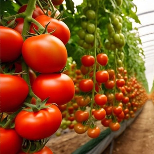 Cherry Tomatoes grown in commercial polyhouse